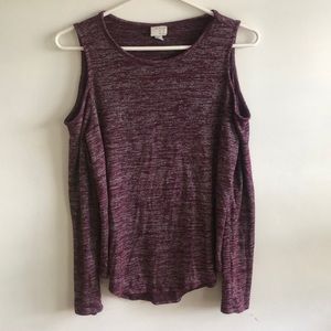 Off Shoulder Long Sleeve Top